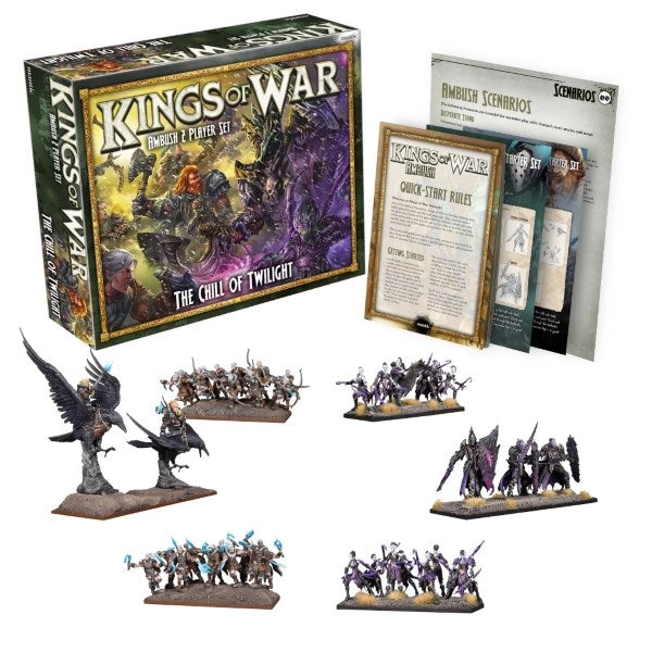Mantic Games MGKWM124 Kings of War 2 Player Ambush Set The Chill of Twilight