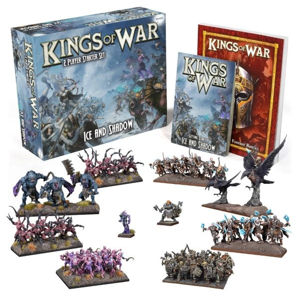 Mantic Games MGKWM120 Kings of War 2 Player Starter Set Ice and Shadows