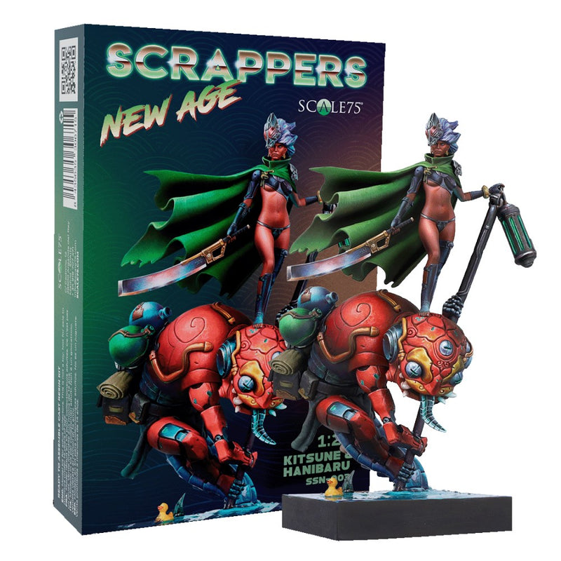 Scale 75 SSN-003 Busts New Age Scrappers Kitsune & Hanibaru 75mm