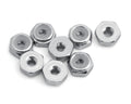Kyosho Aluminium Nylock Nut Silver (8pcs) - MZW128S