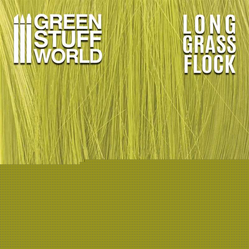 Green Stuff World 3348 Long Grass Flock 100mm Color Light Green (9080480530669)