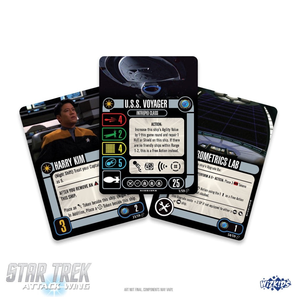 WizKids Star Trek Attack Wing Federation Faction Pack Lost in the Delta Quadrant Board Game Expansion (2)