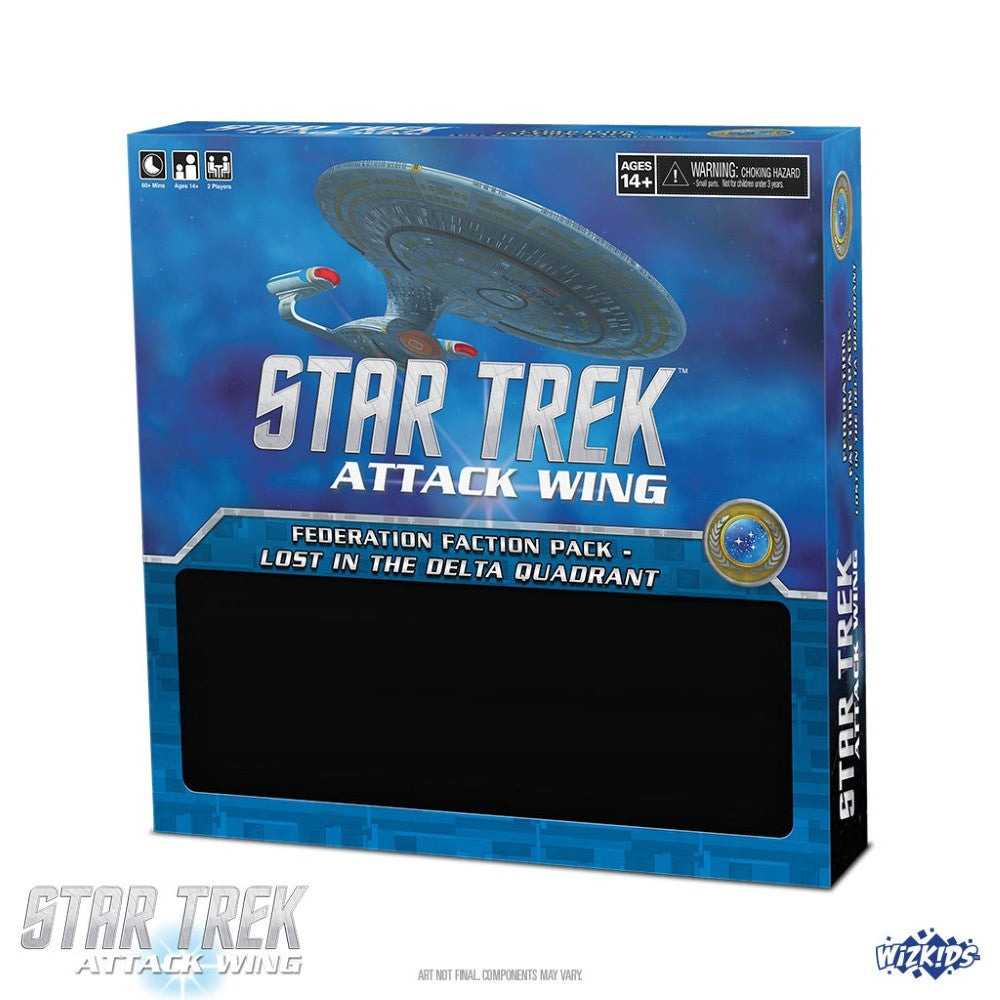 WizKids Star Trek Attack Wing Federation Faction Pack Lost in the Delta Quadrant Board Game Expansion