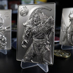Hasbro Magic the Gathering Limited Edition Silver Plated Ajani Goldmane Collectible Figure (2)