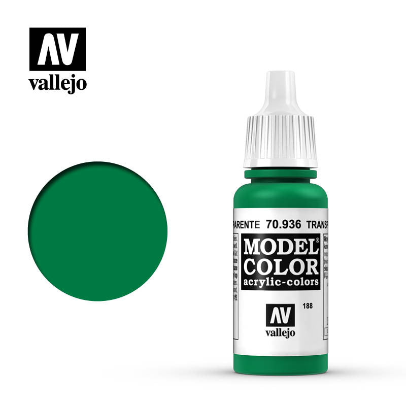 Vallejo AV70936 Model Colour Transparent Green 18ml (9183329845485)