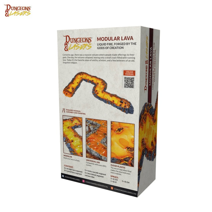 Archon Studio Dungeons & Lasers: Expansion Bits - Modular Lava Terrain Accessory (2)