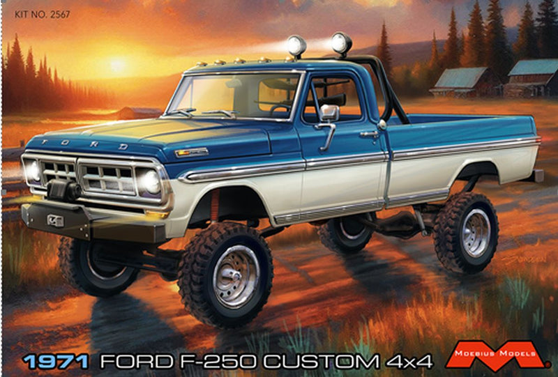 Moebius Models 2567 1/25 71 Ford F-250 Lifted 4x4 (9070213398765)