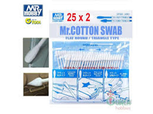 Gunze GT96 Mr. Cotton Swab Flat Rnd  Triangle - Hobby City NZ
