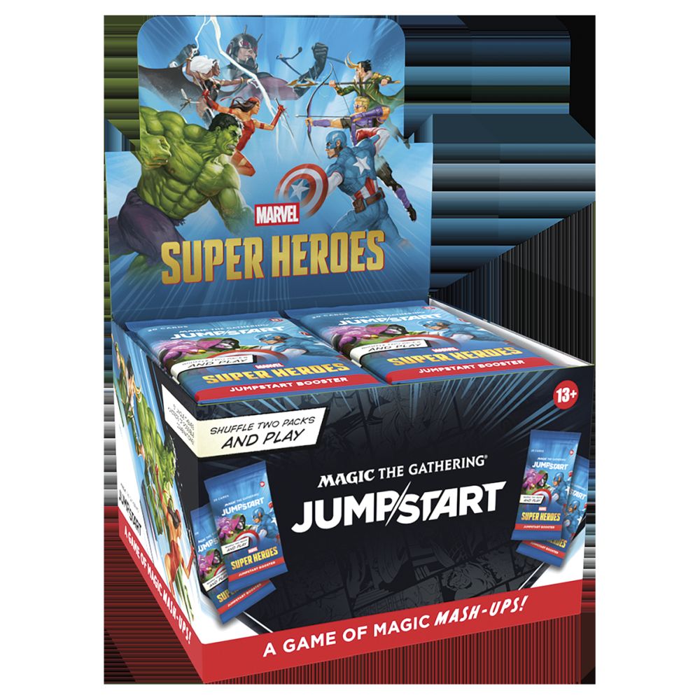 Wizards of the Coast Magic Marvel Super Heroes Jumpstart Booster Display
