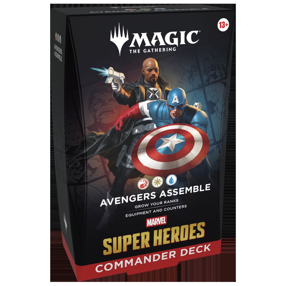 Wizards of the Coast Magic Marvel Super Heroes Commander Deck Display (3)
