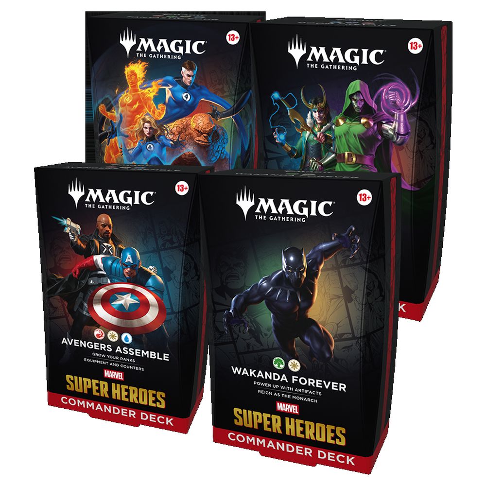 Wizards of the Coast Magic Marvel Super Heroes Commander Deck Display