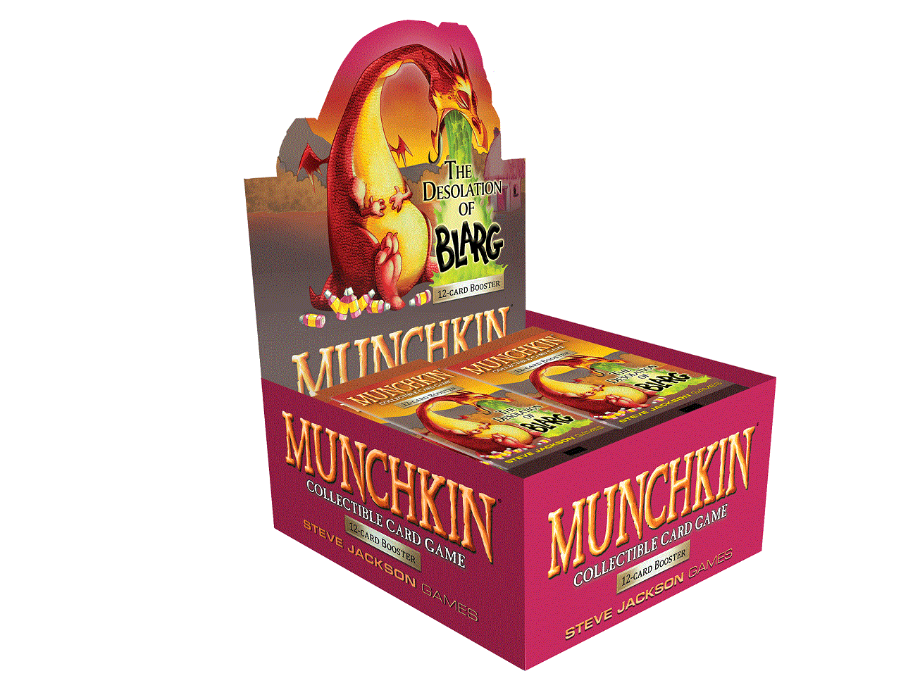 Steve Jackson Games Munchkin CCG The Desolation of Blarg Trading Card Game Booster Display