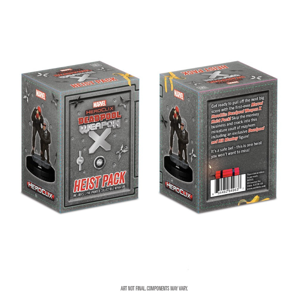 WizKids Marvel HeroClix: Deadpool and Hit-Monkey Heist Pack Miniature Game Expansion (2)