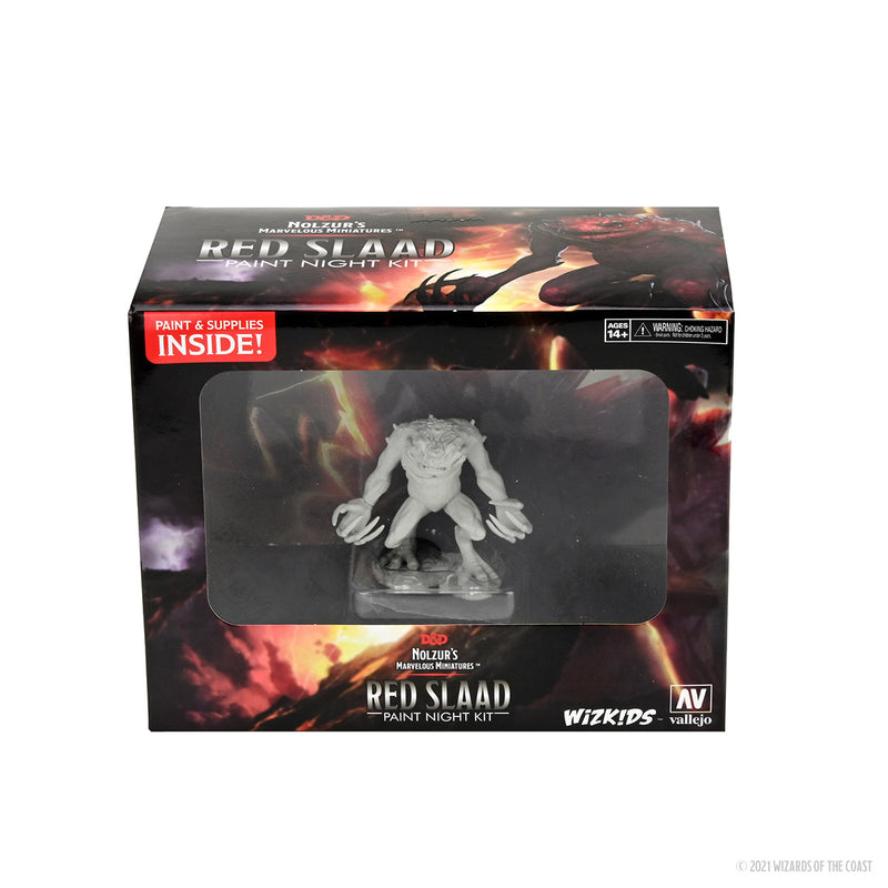 WizKids 90292 D&D Nolzurs Marvelous Miniatures: Paint Night Kit #3 Red Slaad (9003824644333)