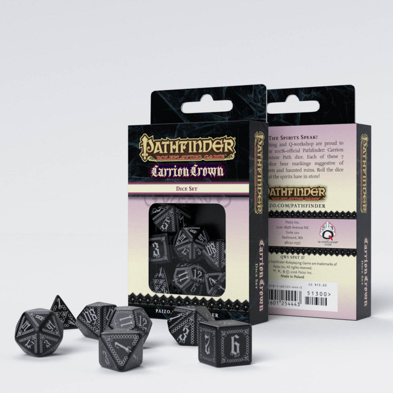 Q Workshop SPAT01 Pathfinder Carrion Crown Dice Set (9003919704301)