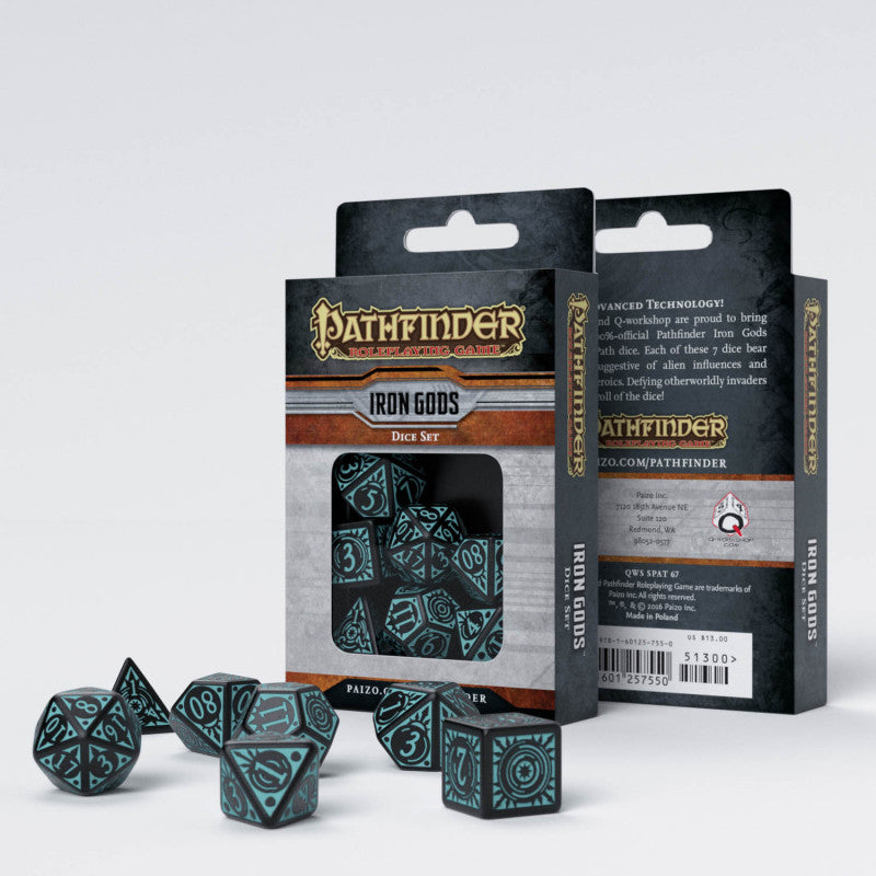 Q Workshop SPAT15 Pathfinder Iron Gods Dice Set (9003919147245)