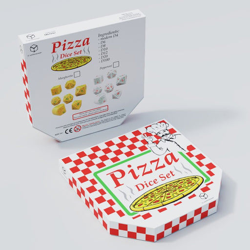 Q Workshop RPIZ02 Pizza Dice Set: Pepperoni (9003918786797)