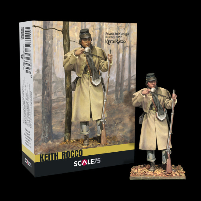 Scale 75 SKR-005 Figures Keith Rocco Private 3Rd Georgia Infantry; 1862 75mm