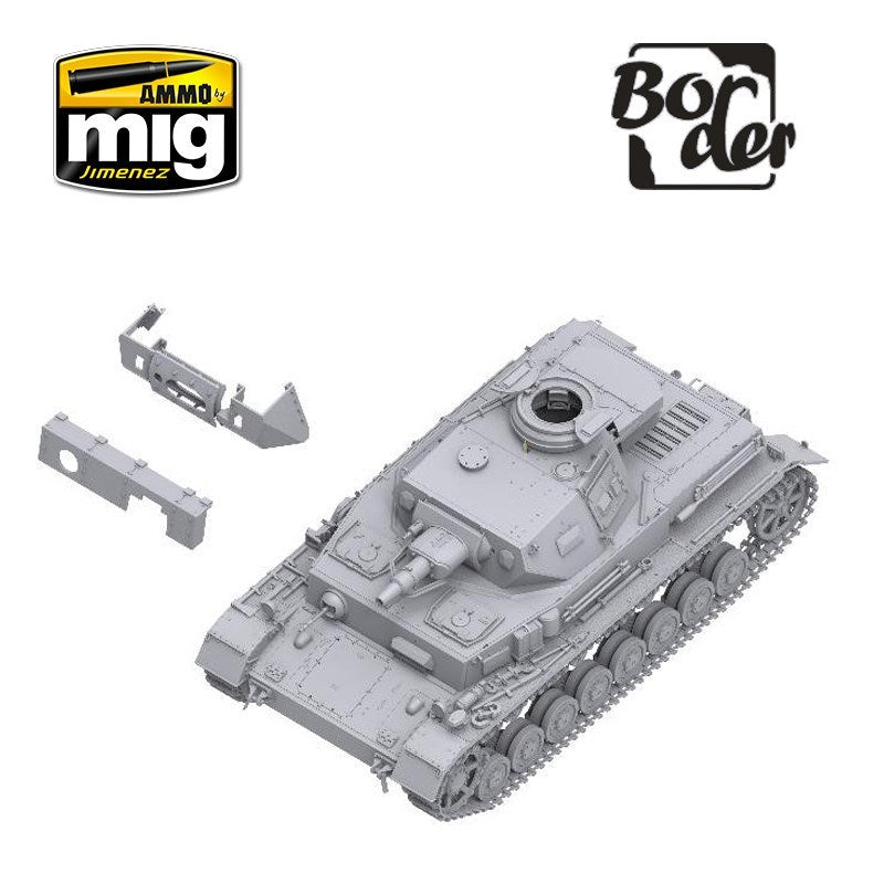 Border Model BT003 1/35 Panzer IV F1 Vorpanzer & Schuzen