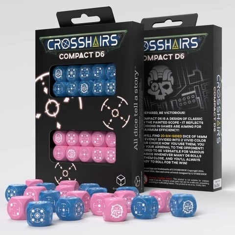 Q Workshop STCA02 Crosshairs Compact D6: Blue&Pink (9003918295277)