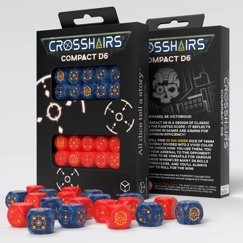 Q Workshop STCA01 Crosshairs Compact D6: Cobalt&Red (9003917607149)