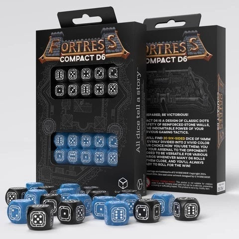 Q Workshop STCB02 Fortress Compact D6: Black&Blue (9003918557421)