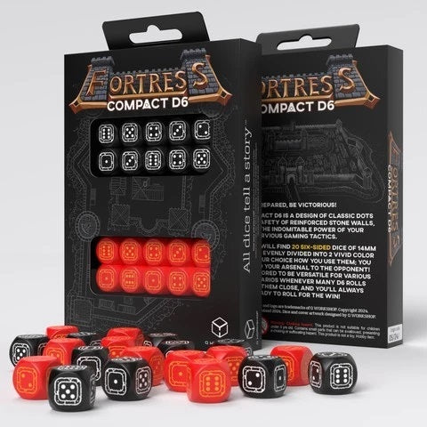 Q Workshop STCB04 Fortress Compact D6: Black&Red (9003918655725)