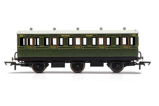 Hornby R40132A SR 6WC 3rd Cl. F/Lghts 1909 (7825143202029)