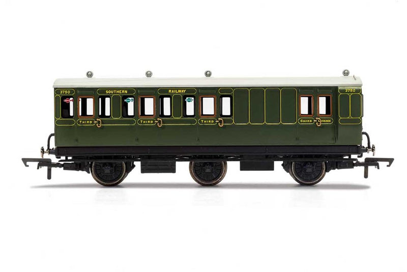 Hornby R40134 SR 6WC Brake 3rd Cl. F/Lghts