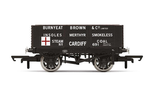 Hornby R60025 6 Plank Wagon BurnyeatBrwn&C (7724226937069)