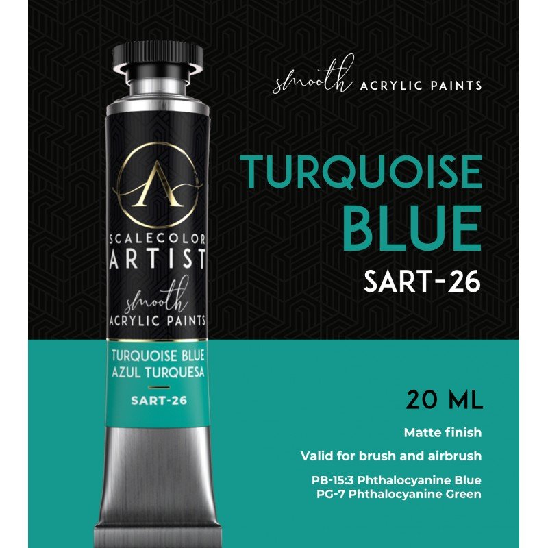 Scale 75 SART-26 Scalecolor Artist Turquoise Blue 20ml