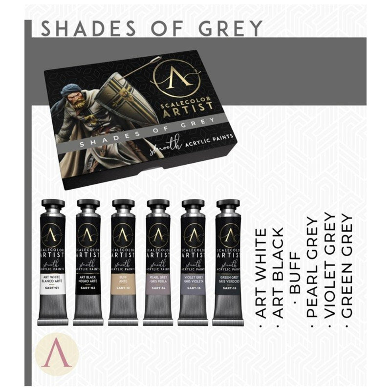 Scale 75 SSAR-003 Scalecolor Artist Shades of Grey Paint Set
