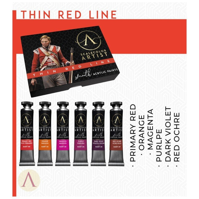 Scale 75 SSAR-005 Scalecolor Artist Thin Red Line Paint Set