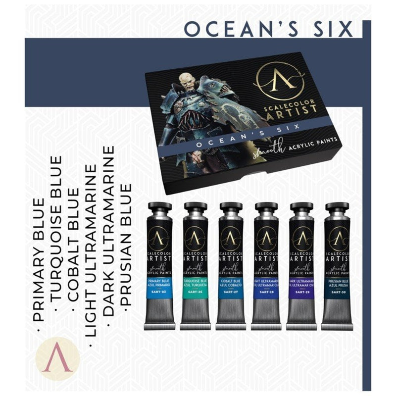 Scale 75 SSAR-006 Scalecolor Artist Oceans Six Paint Set