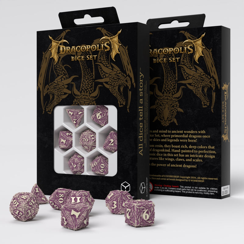 Q Workshop SDCP02 Dracopolis Dice Set The Yucatan Featherwing (9003917410541)