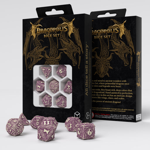 Q Workshop SDCP02 Dracopolis Dice Set The Yucatan Featherwing (9003917410541)