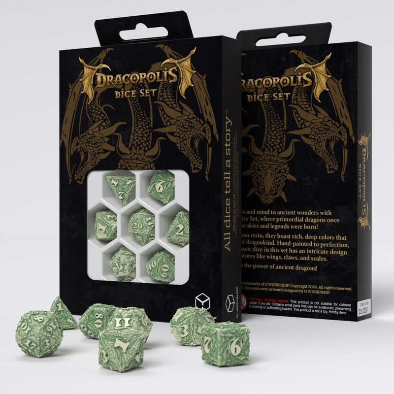 Q Workshop SDCP03 Dracopolis Dice Set The Andean Longneck (9003917443309)