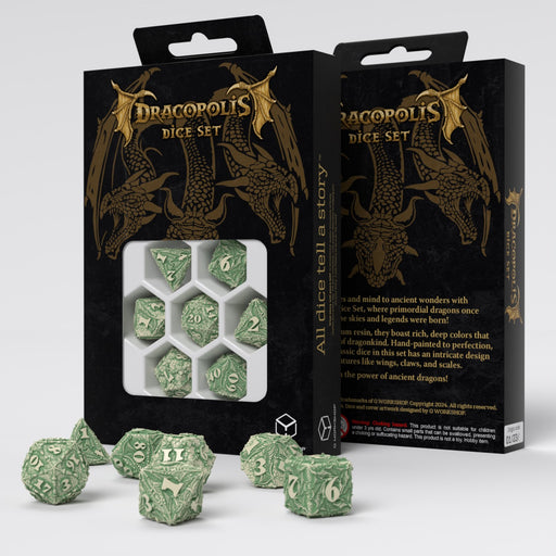 Q Workshop SDCP03 Dracopolis Dice Set The Andean Longneck (9003917443309)