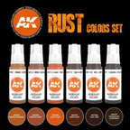 AK Interactive 3rd Generation Rust Weathering Paint Set (2)