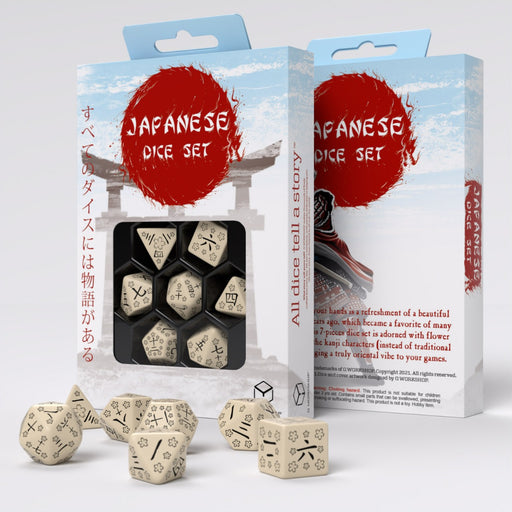 Q Workshop SKAN05 Japanese Dice Set: Last Words Stone (9003916067053)