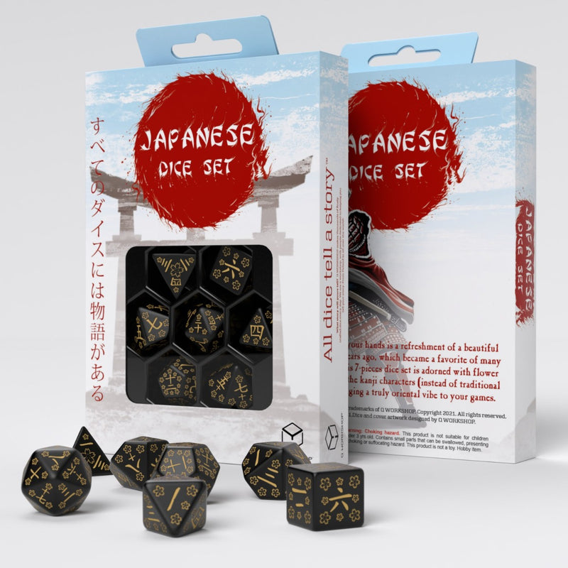 Q Workshop SKAN03 Japanese Dice Set: Deep Night Firefly (9003914756333)