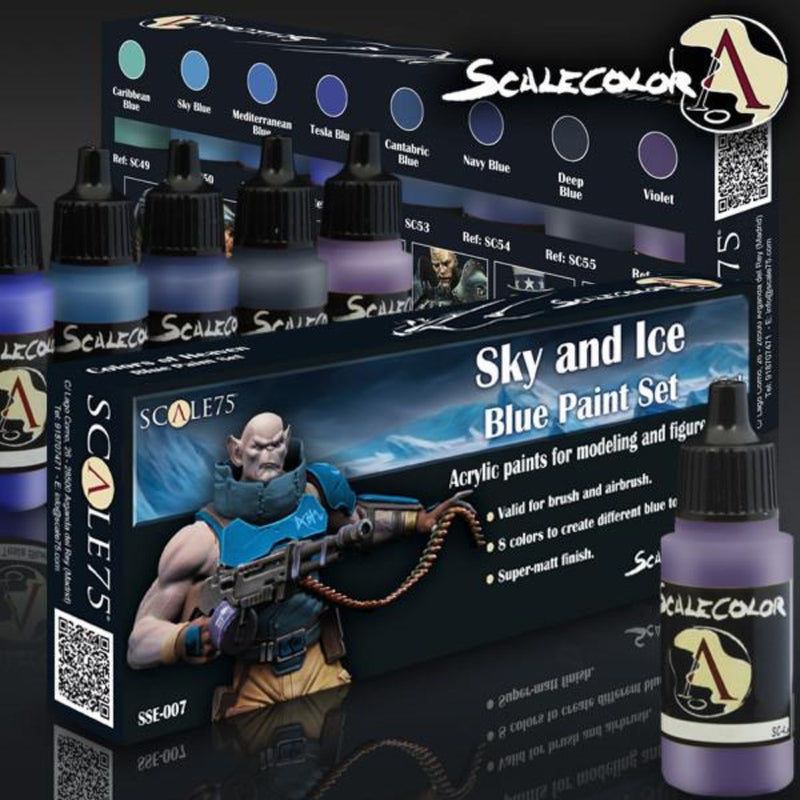 Scale 75 SSE-007 Scalecolor Sky and Ice Paint Set