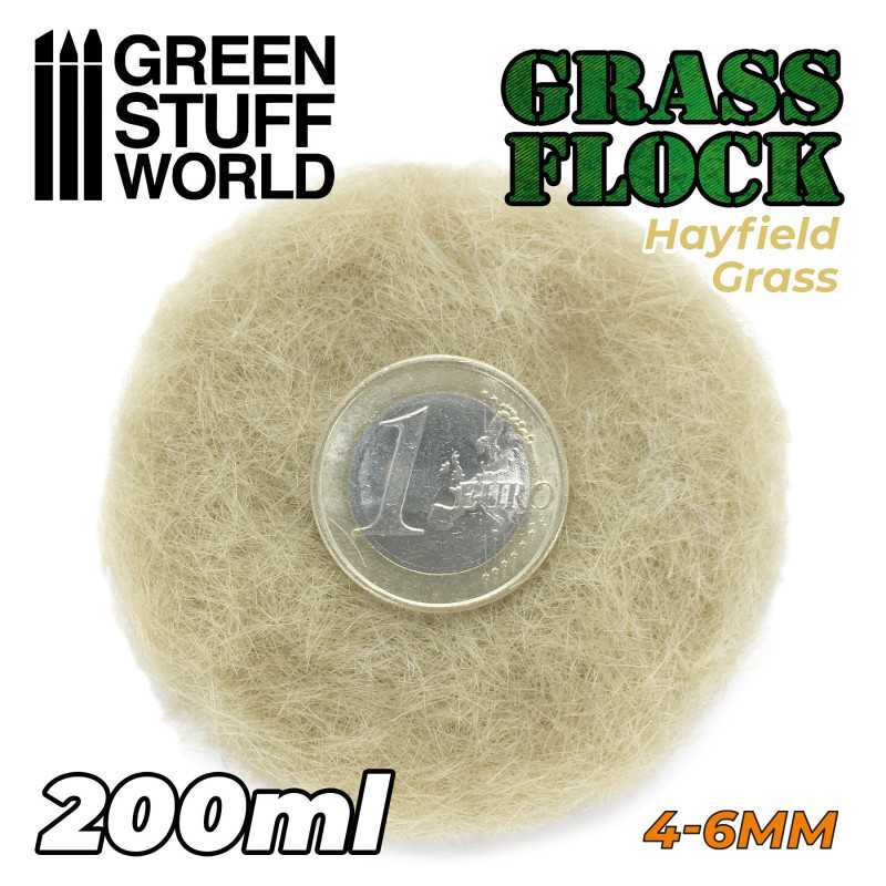 Green Stuff World 11152 Electrostatic Grass Flock HAYFIELD GRASS 4-6mm (200ml) (9080479318253)