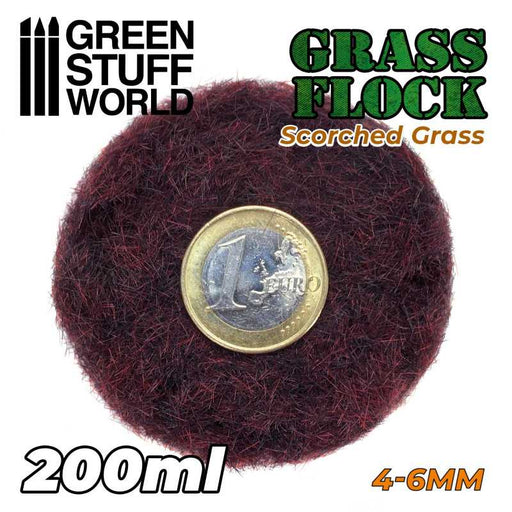 Green Stuff World 11160 Electrostatic Grass Flock SCORCHED BROWN 4-6mm (200ml) (9080480137453)