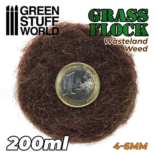 Green Stuff World 11156 Electrostatic Grass Flock WASTELAND WEED 4-6mm (200ml) (9080479777005)