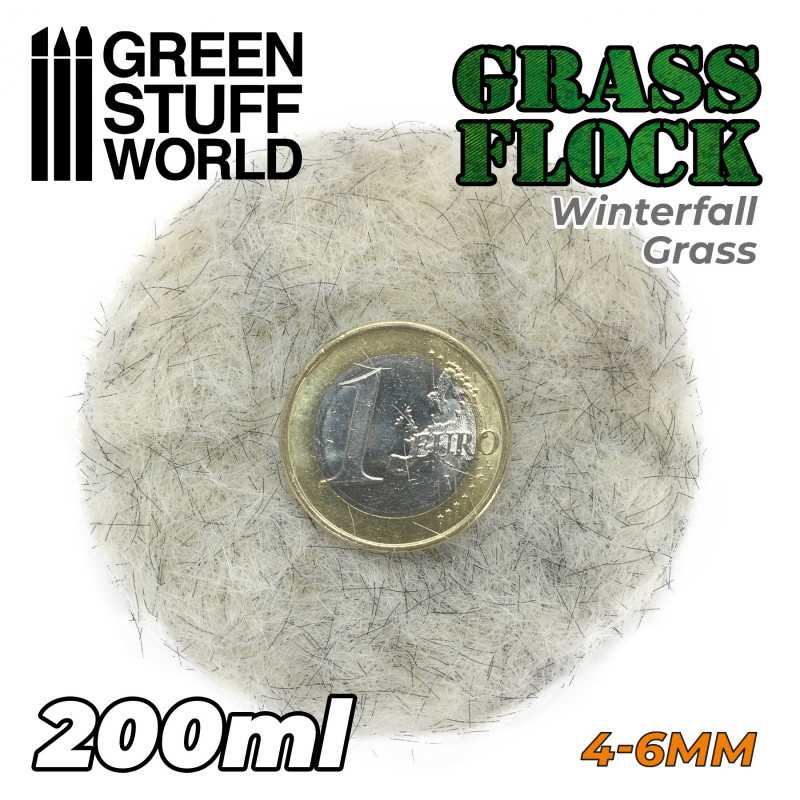 Green Stuff World 11163 Electrostatic Grass Flock WINTERFALL GRASS 4-6mm (200ml) (9080480366829)