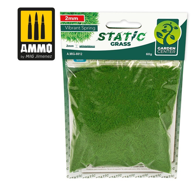 AMMO by Mig Jimenez A.MIG-8812  Vibrant Spring 2mm Static Grass - Hobby City NZ