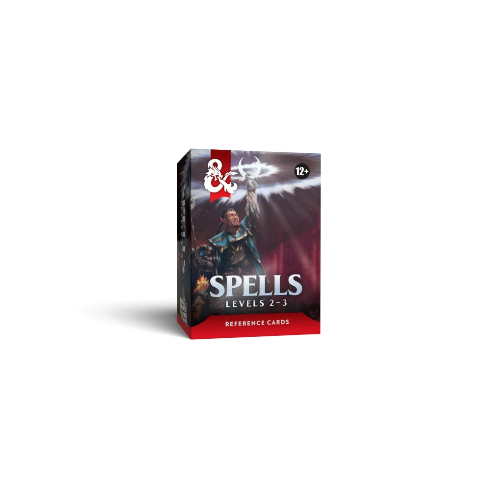 Wizards of the Coast D&D Reference Cards Spells Levels 2-3 RPG Accessory