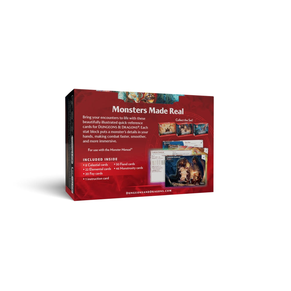 Wizards of the Coast D&D Monsters: Mystical and Menacing RPG Reference Cards (4)