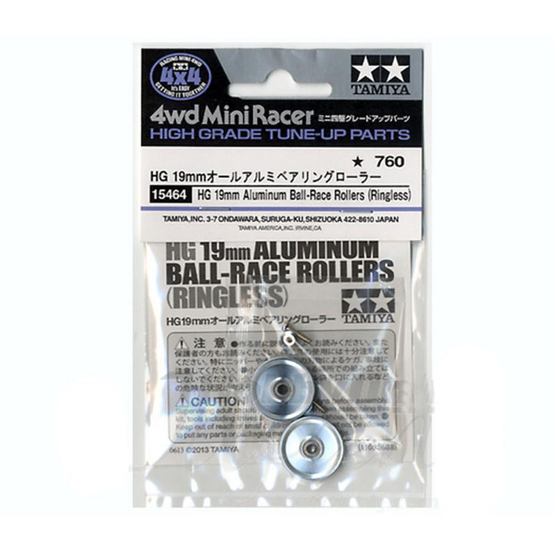 Tamiya 15464 MINI 4WD HG 19MM ALU BR ROLLER RINGLESS
